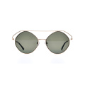 Ready Stock Hand Made Trendy Full Rim Metal Two Bridges Sunglasses